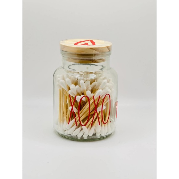 Rae Dunn Other - Rae Dunn XOXO Cotton Swab Glass Jar NWT!